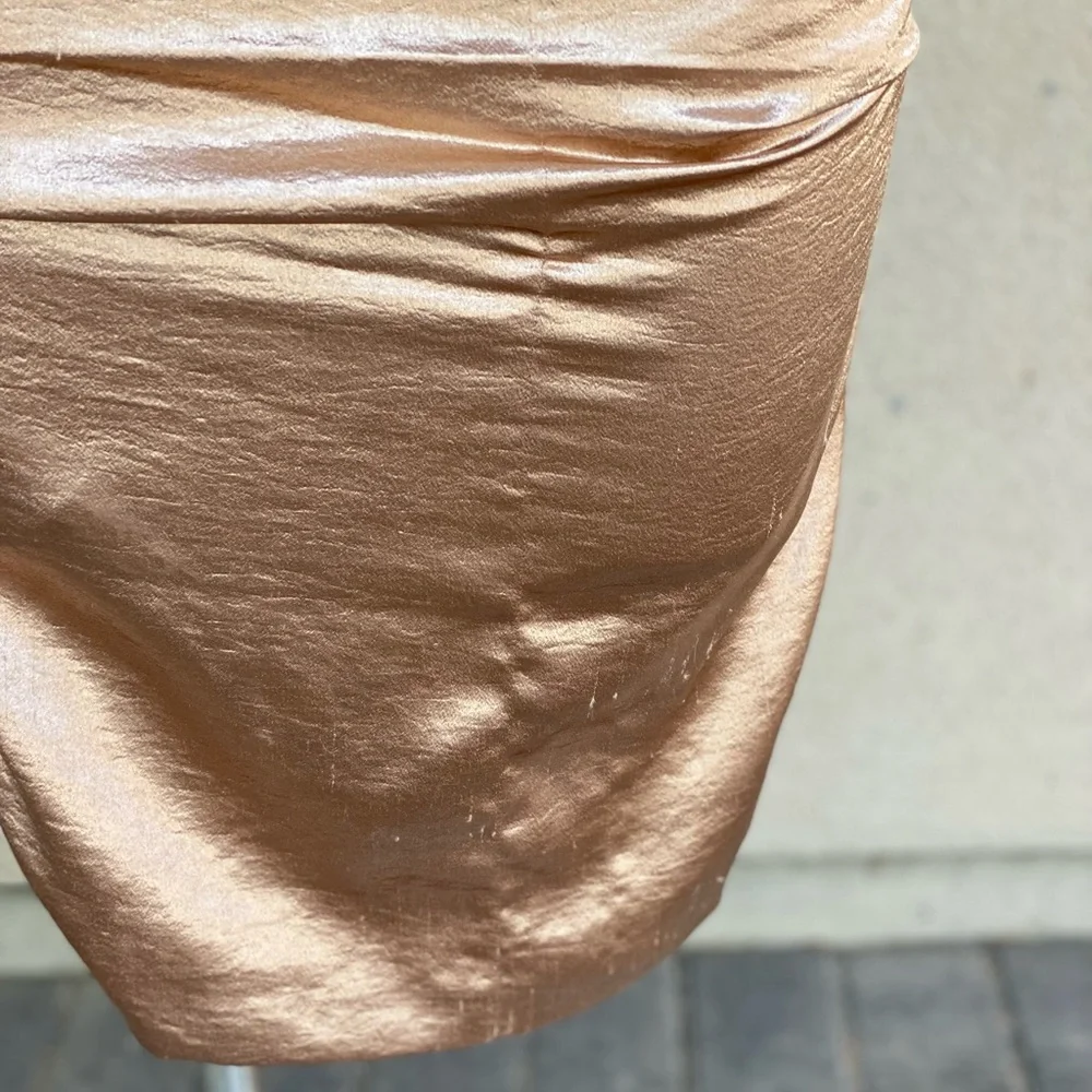 Natasha Metallic Gold Bodycon Dress - Picture 5 of 5